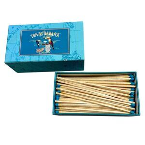 New Tommy Bahama Long Safety Matches Decorative Blue Box You Can Toucan MSRP $18